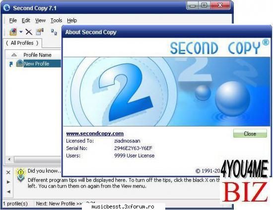 second copy 7.1.0.3 second copy copy the perfect backup product designed for windows you have been