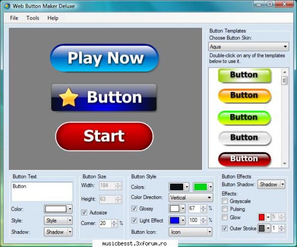 Web Button Maker Deluxe 3.05 Title - Web Button Maker Deluxe 3.05 Title - New Softwarez (Programe noii)